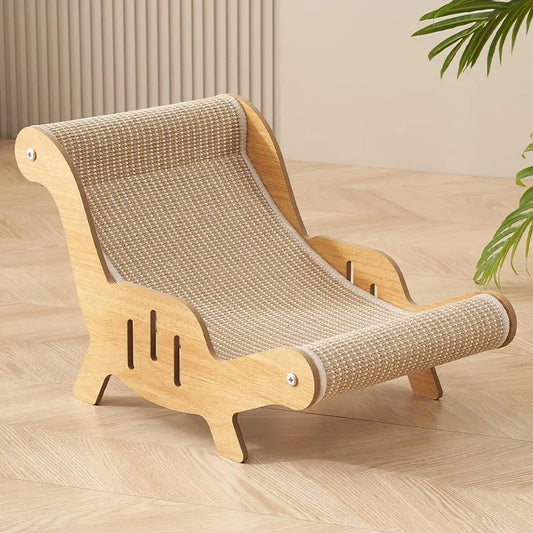 Premium Cat Scratching Post with Sisal Material, Anti-Slip Base, Multi-Functional Pet Lounge Chair, Self-Cleaning Design, Perfect Gift for Cats