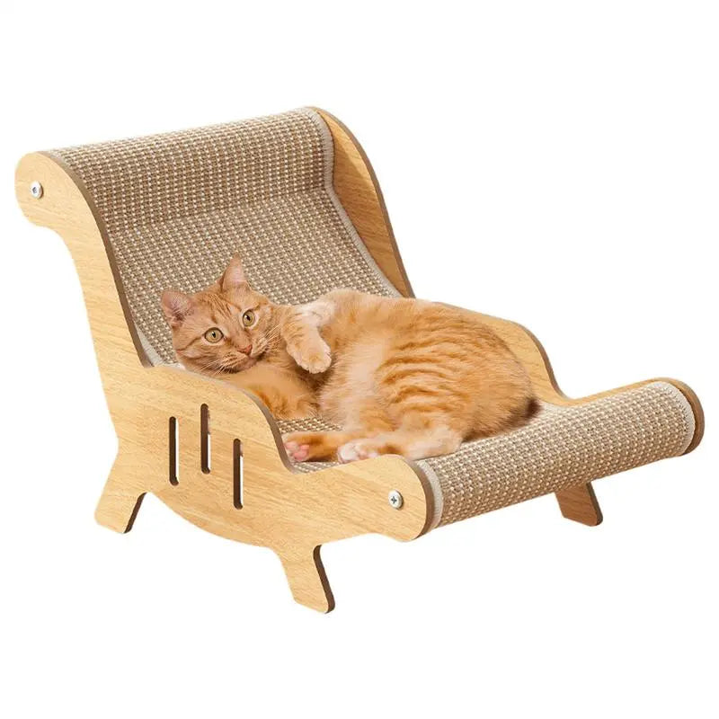 Premium Cat Scratching Post with Sisal Material, Anti-Slip Base, Multi-Functional Pet Lounge Chair, Self-Cleaning Design, Perfect Gift for Cats