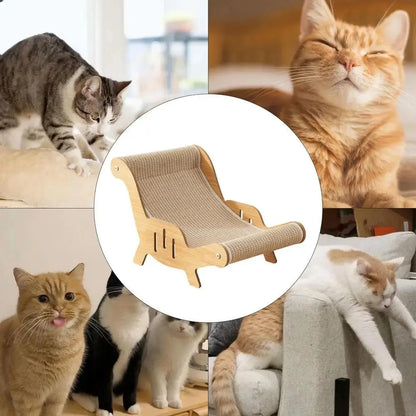 Premium Cat Scratching Post with Sisal Material, Anti-Slip Base, Multi-Functional Pet Lounge Chair, Self-Cleaning Design, Perfect Gift for Cats